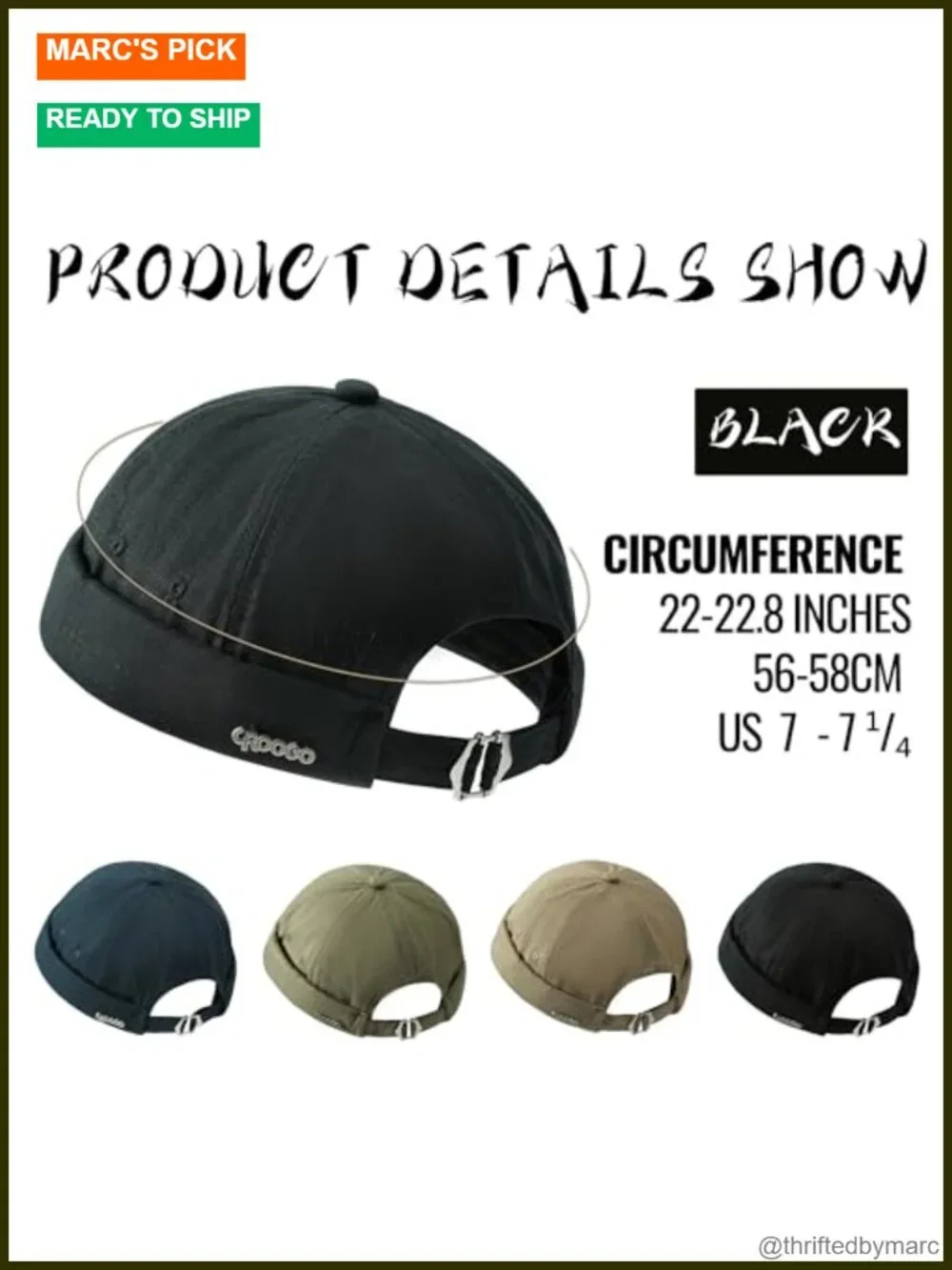 Quick Dry Docker Cap Lightweight Breathable Brimless Hat Beanie Adjustable